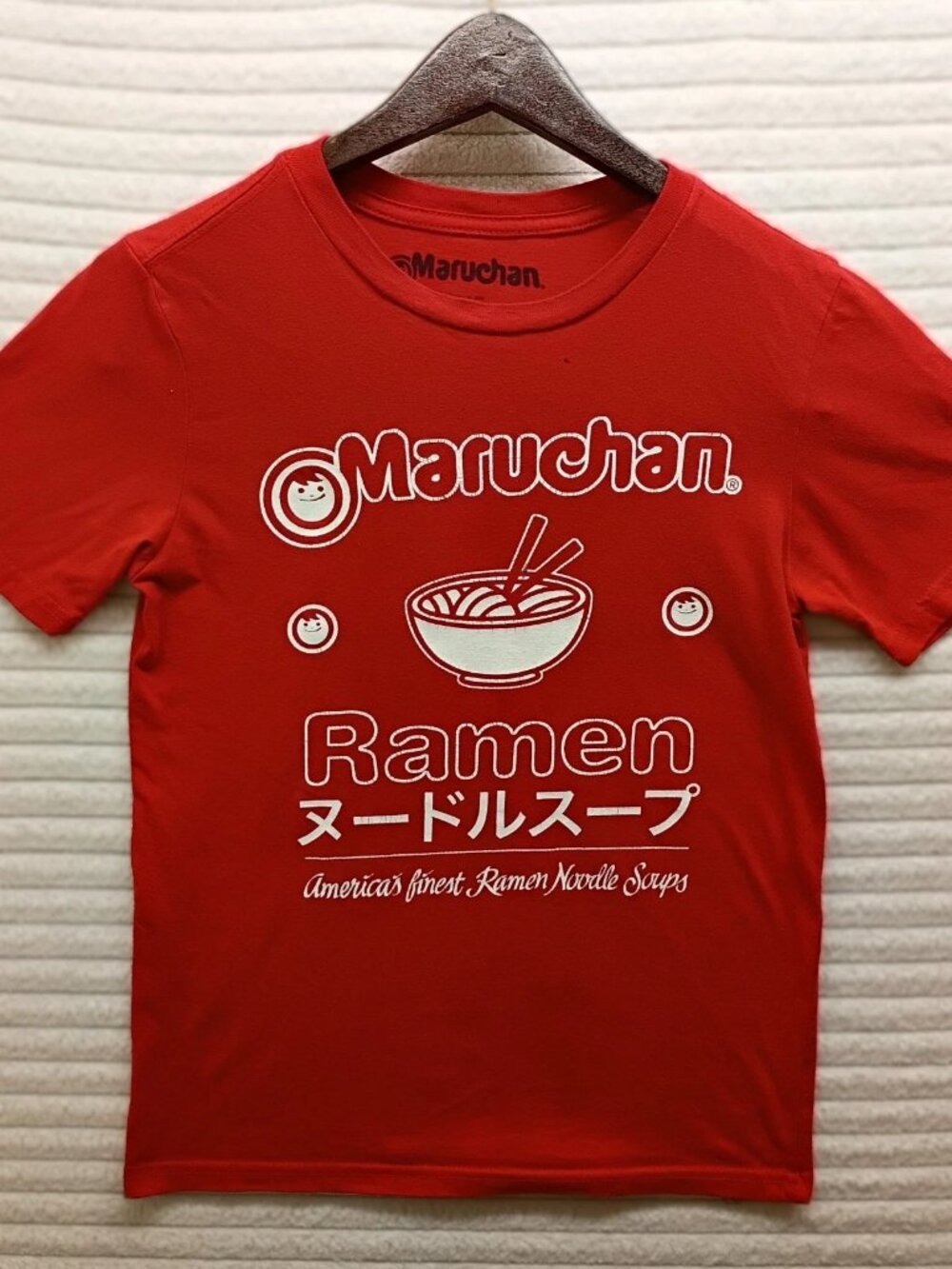 Red Maruchan Ramen Kids T-shirt Youth Size L (10-12) Classic Streetwear Casual